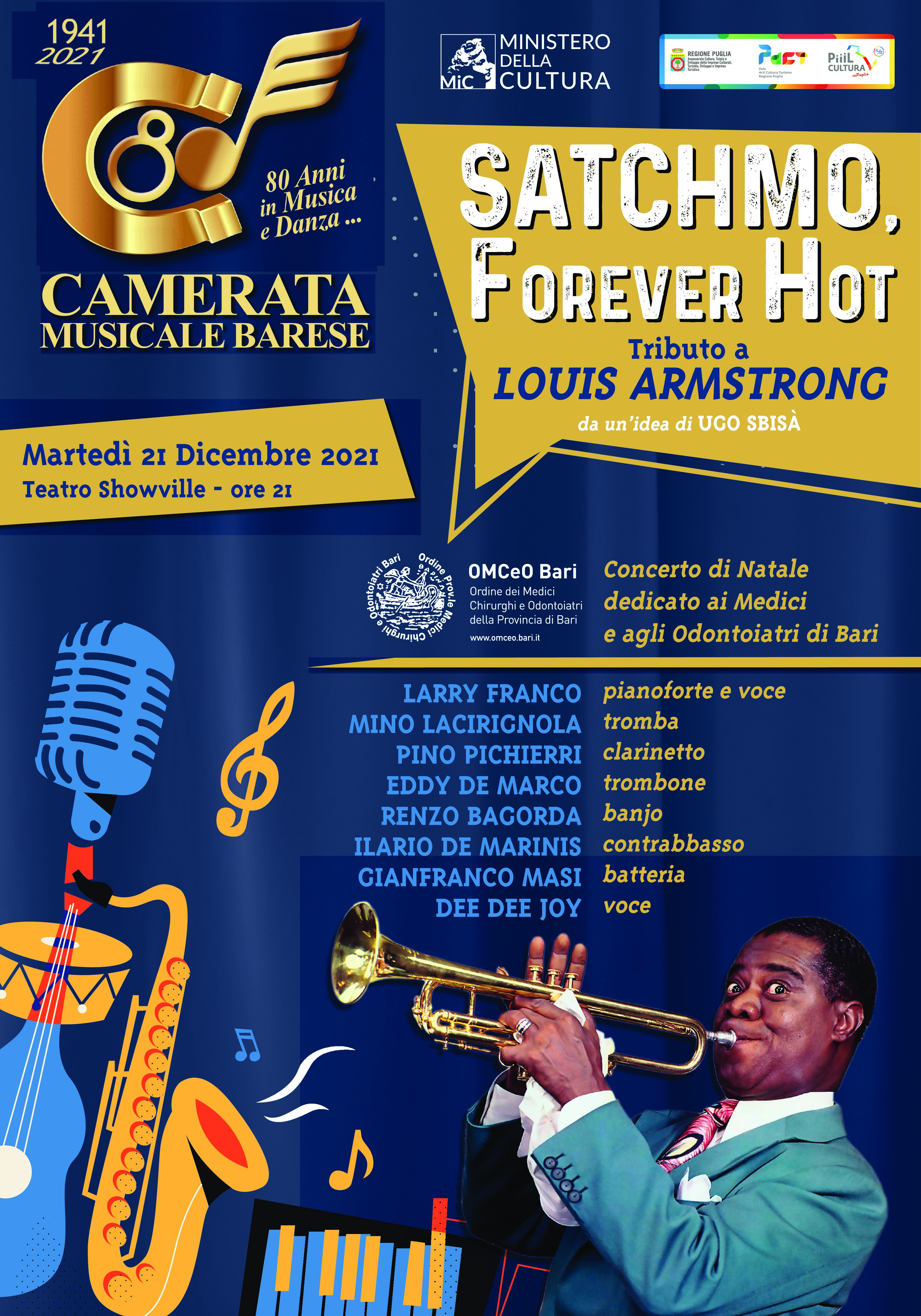 Manifesto Tributo Louis Armstrong Verticale